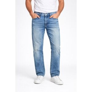 Denim & Supply Ralph Lauren Men Straight Leg Jeans Distressed‎ Blue Wash 33x30